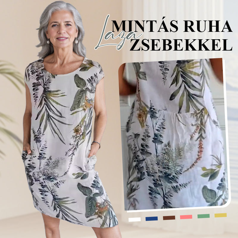 【M-3XL】🌸Rövid ujjú nyomtatott ruha