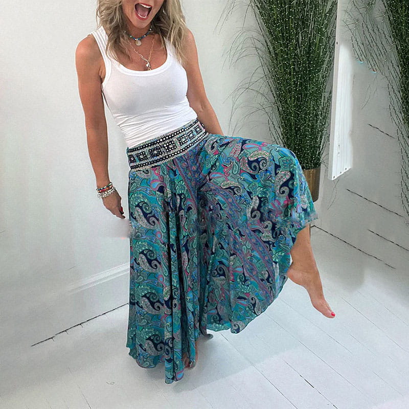 【M-2XL】🌸Nyomtatott alkalmi féltestű szoknya